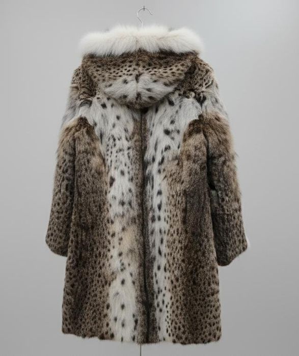 Шуба натуральная рысь.