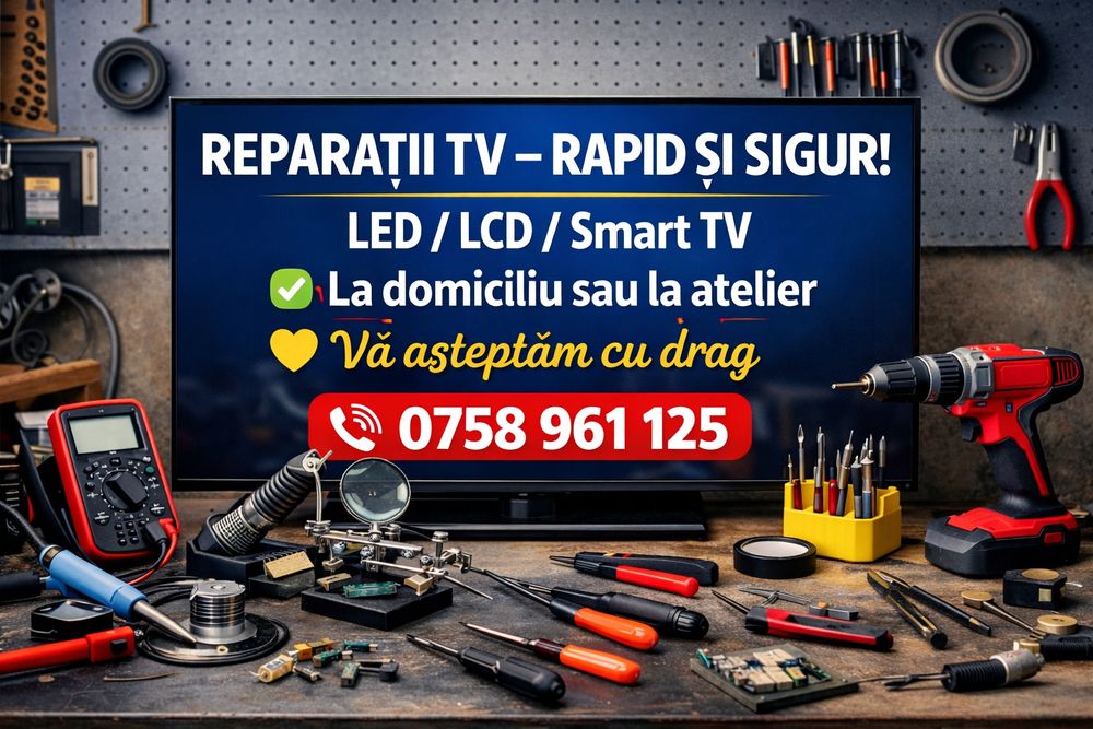 Reparații tv va așteptăm cu drag