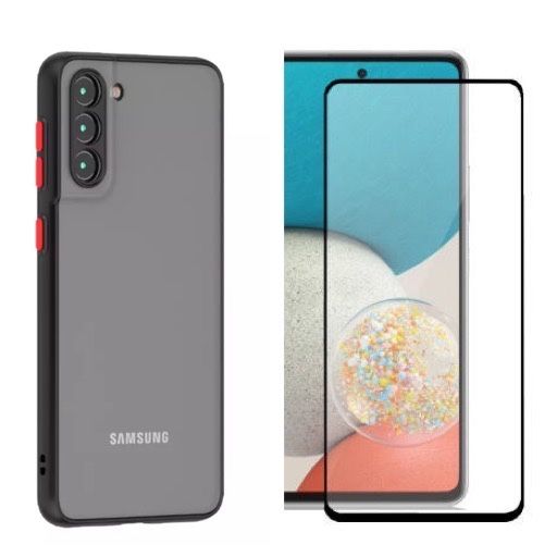 Samsung S23 S21 S20 FE Pack Husa Hybrid Case + Folie Sticla Curbata 9D