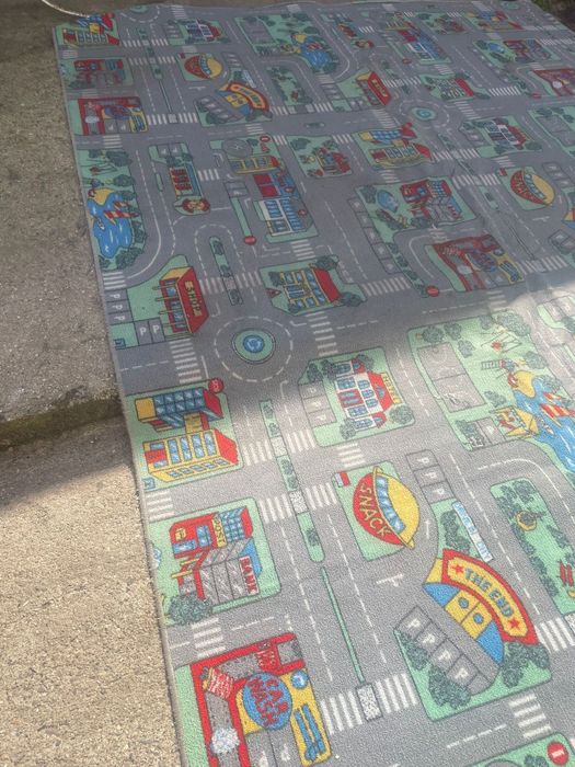 Covor copii pista masinute