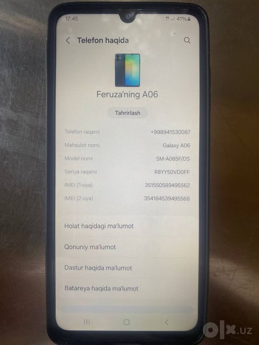 Samsung a06 sotiladi abmen bor