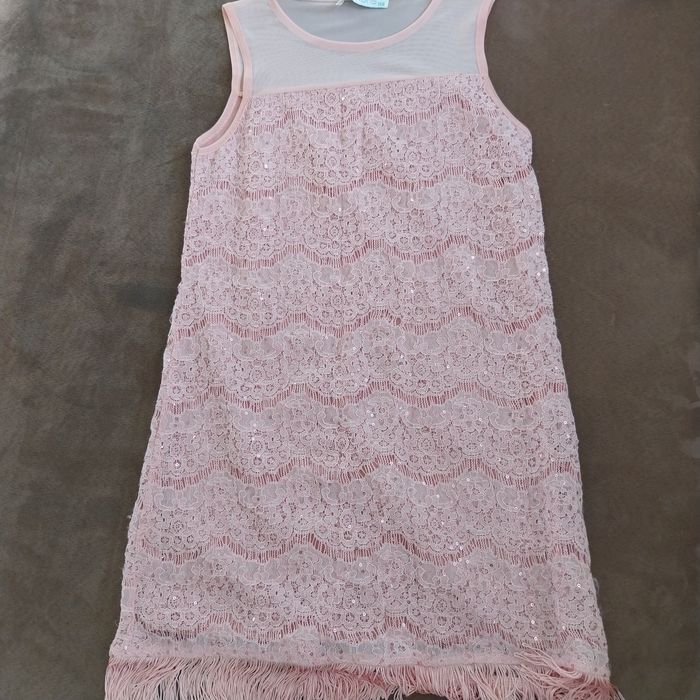 Розова празначна рокличка 152 нова