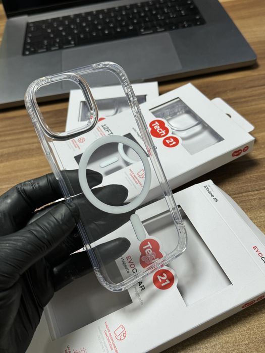 Husa iPhone 15 with Magsafe / Transparenta  / EvoClear / Noua |