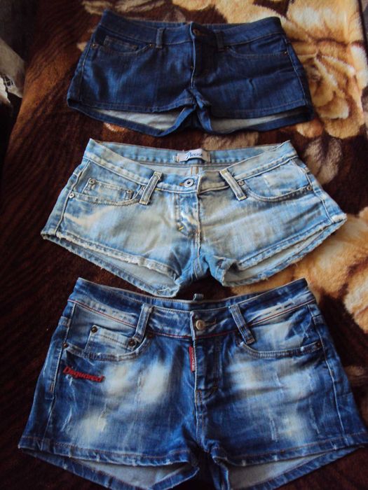 DSQUARED дамски дънкови панталони къси - 38 номер