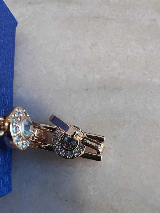 Bratara Swarovsk Model Angelic Tennis Rose/Gold