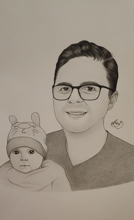 Portrete în creion