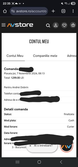 SONY WH-1000XM5 Casti over ear