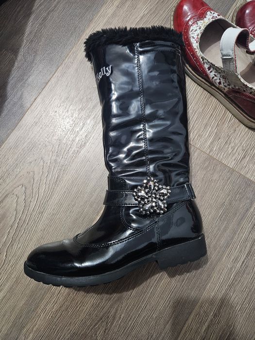 Cizme fetite piele lăcuită nr 35