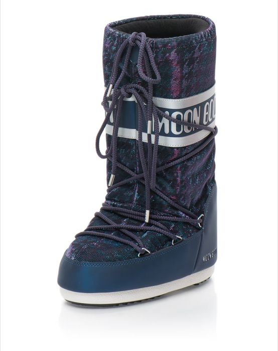 Moon Boot - Apreschiuri cu insertii de fire stralucitoare, Multicolor