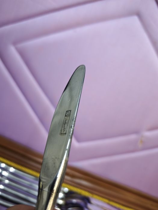 Български автентичен комплект прибори Перла,позлатени