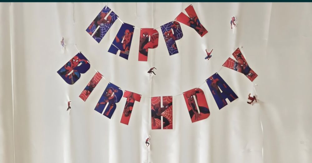 Платно, банер,топери, за украса на тема Спайдърмен