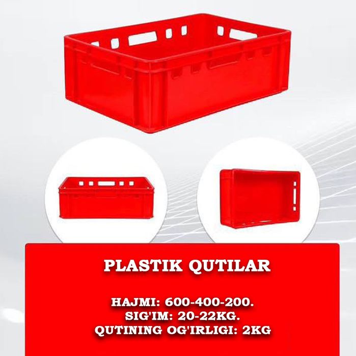 Yashik sifatli plastikdan