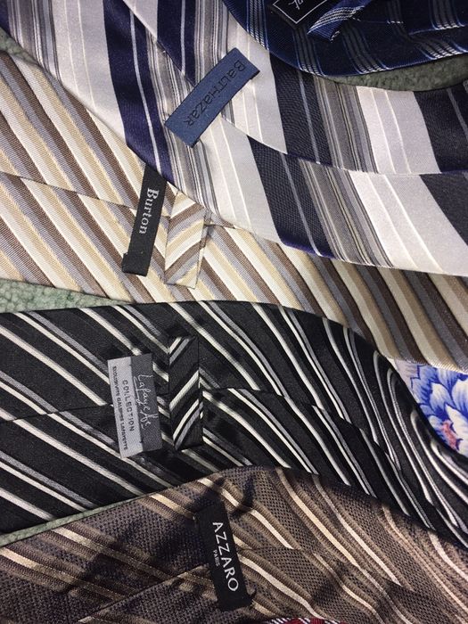 12 луксозни вратовръзки Kenzo Azzaro Zara Celio 100% коприна