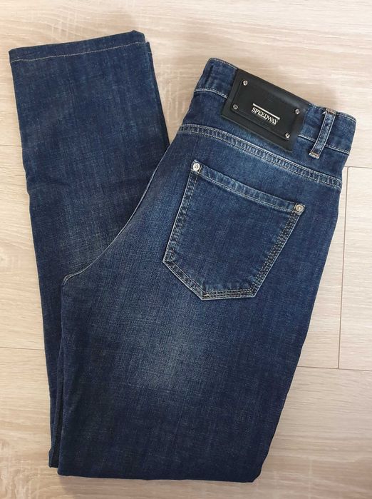 Дънки с декорация SPEEDWAY