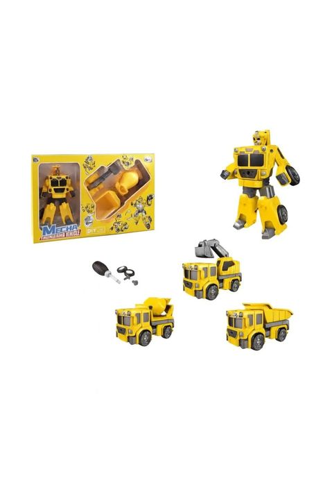 Set DIY Robot asamblare – santier Galben