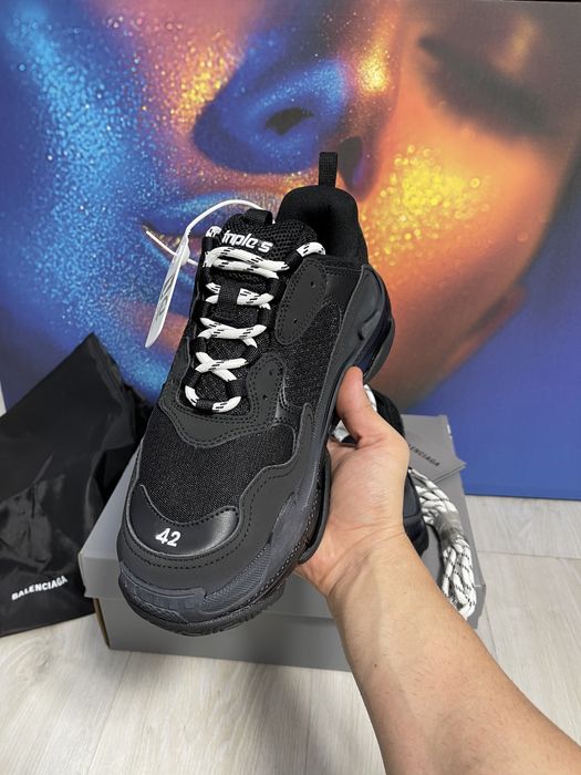 Adidasi Balenciaga Triple S piele naturala Premium
