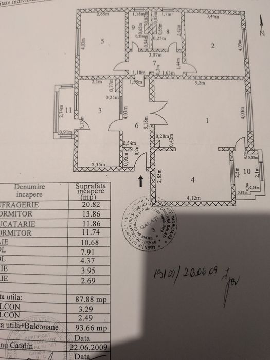 apartament 3 camere I C Frimu 92 mp R uri et 3