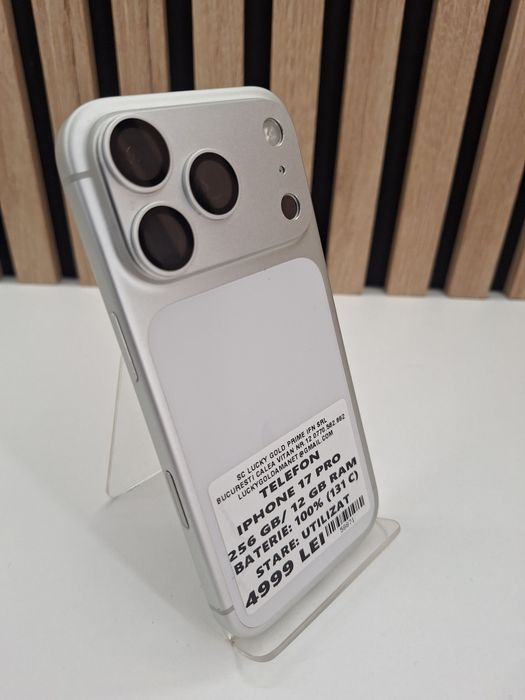 IPhone 17 Pro 256Gb 100% Baterie Garantie/Factura #58871