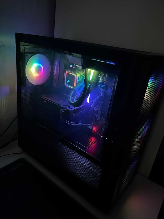PC Gaming RGB i5 13600KF + RTX 4060 + 32GB + 2TB SSD | AIO Liquid Cooling + Casti logitech