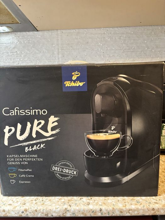 Espressor Tchibo Cafissimo PURE Black - Capsule, nou, nefolosit