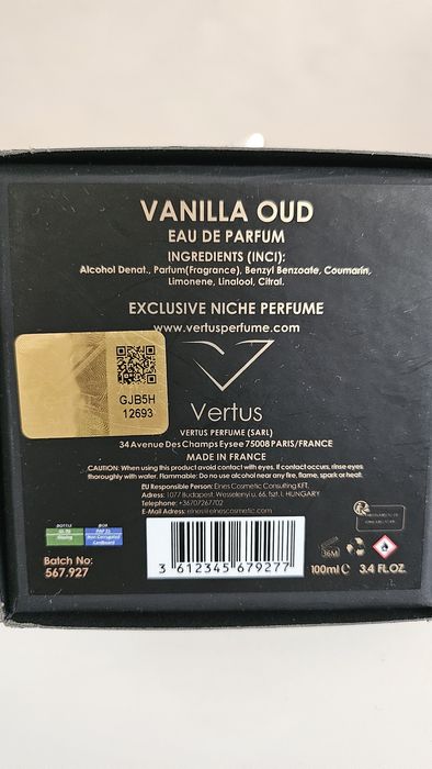Vertus Vаnilla oud