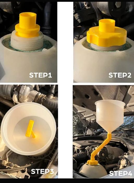 Лейка для удаления воздуха в системе отопления авто.