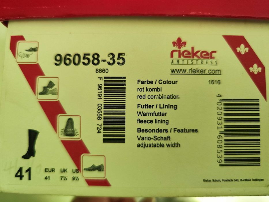 Ботуши Rieker 41 размер