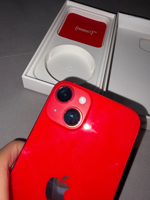 iPhone 14, red, 128gb, в отличном состоянии