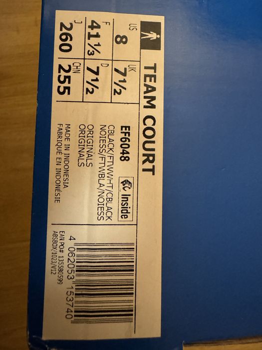 Адидас маратонки  team court 41 номер