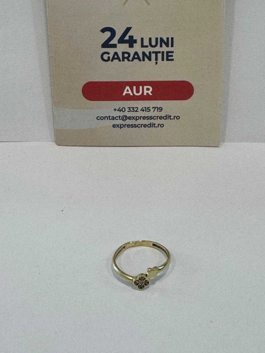 (Ag41) Inel aur 14K B5749 - Certificat de garantie!