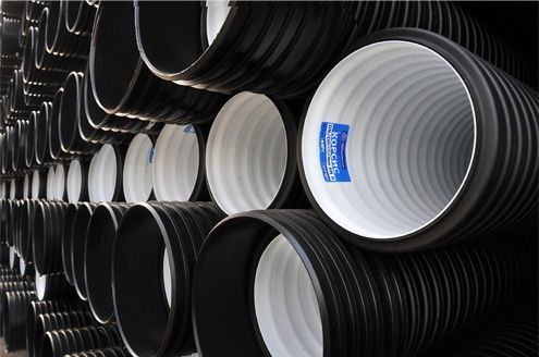 Гофра труба гофрированная полиэтиленовая канализационная gofra truba