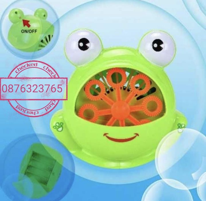 Машина за сапунени балончета жаба детска