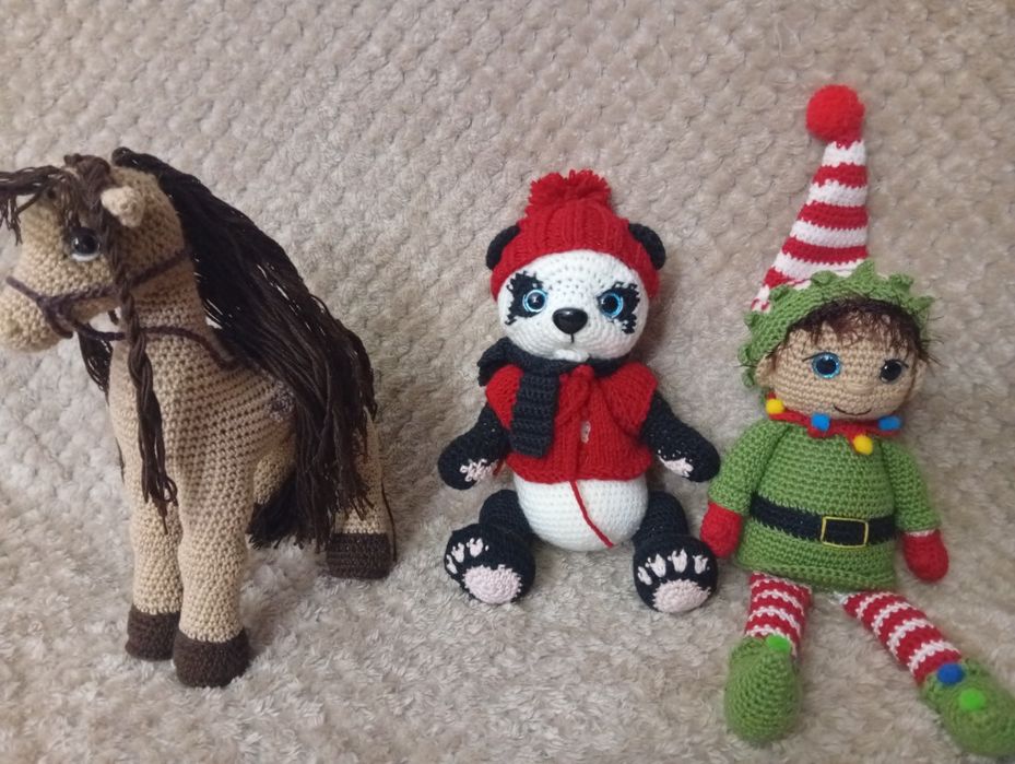 Распродажа вязаных игрушек