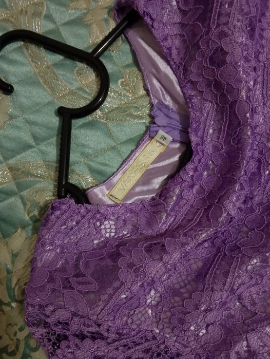 Вечернее платье сиреневое шифон