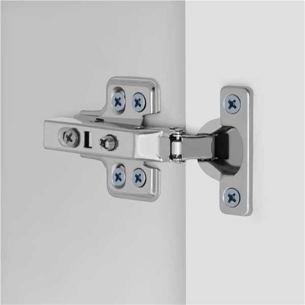 Шкаф за баня с огледало с 3 огледални врати, 15x70.5x60.5 см, бял 301