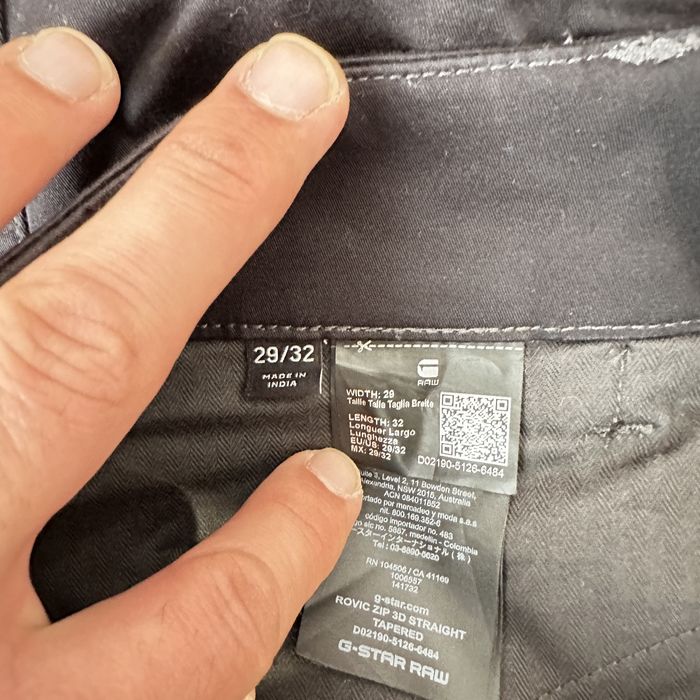 G-star Rovic zip 3D Straight Tapered 29/32 Черен карго панталон