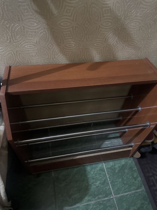 Полка для обуви деревянная