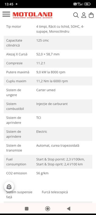 Vânzare  scuter XMAX 125 Tech MAX  cu porbagaj