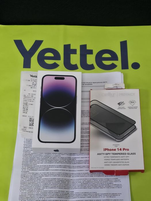 ***128GB iPhone 14 PRO Гаранция Yettel 2025 г. Purple