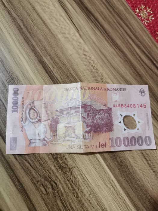 Bancnota 100. 000  lei din 2001