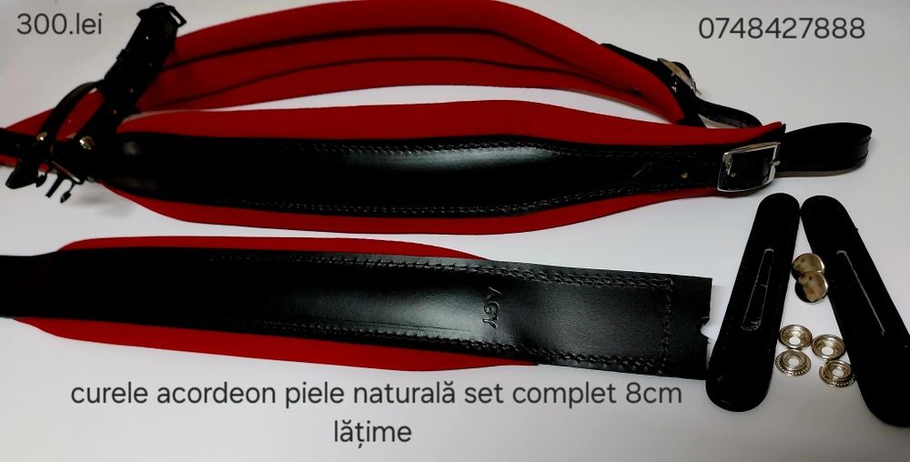Curele acordeon piele naturală și catifea