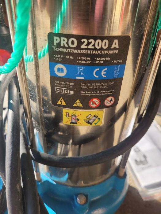 Pompa submersibila Güde apa uzata si curata . PRODUS NOU