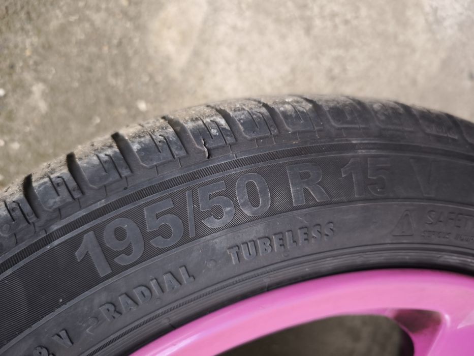 Джанти 15" 5х100  с Летни гуми 195/50 Golf,POLO,Seat,Skoda,Audi a3