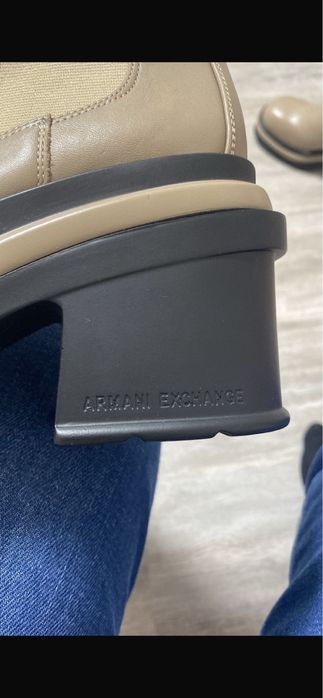 Сапоги натуральная кожа Armani