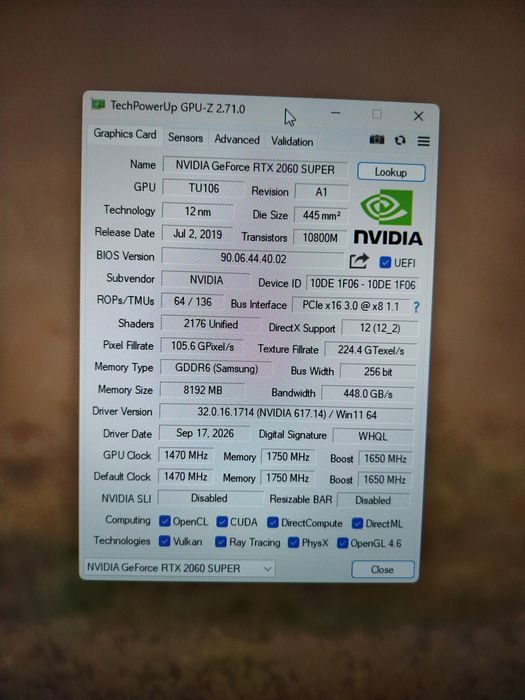 RTX 2060 super 8gb