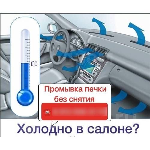 Чистка радиатора печки