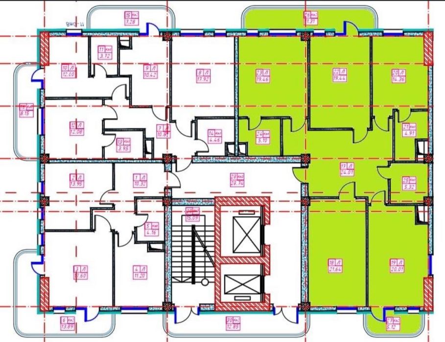 ЖК Parkwood 4-х комнатная квартира, сквозная планировка. 143м2.