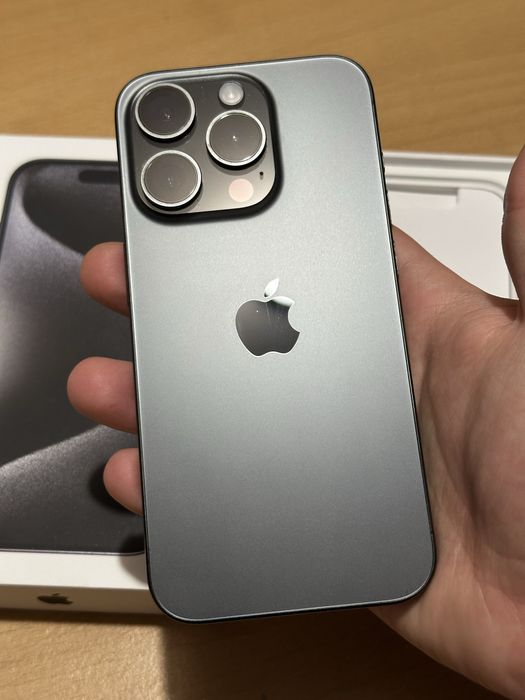 КАТО НОВ! iPhone 15 Pro - 1 TB - Black Titanium