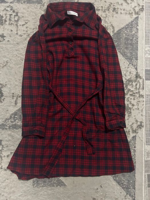 платье zara в клетку