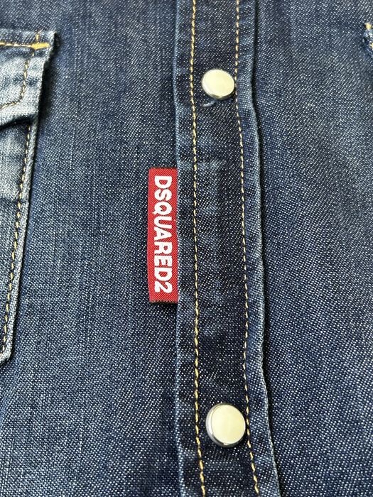 DSQUARED2 Shirts - Blue Men's Denim Shirt  50